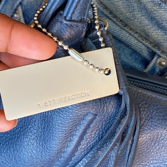 Navy Blue Kenneth Cole Mini Purse - Picture 5 of 8